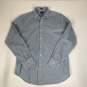 J.Crew Performance Button Down Shirt‎ Slim Fit Plaid Long Sleeve L